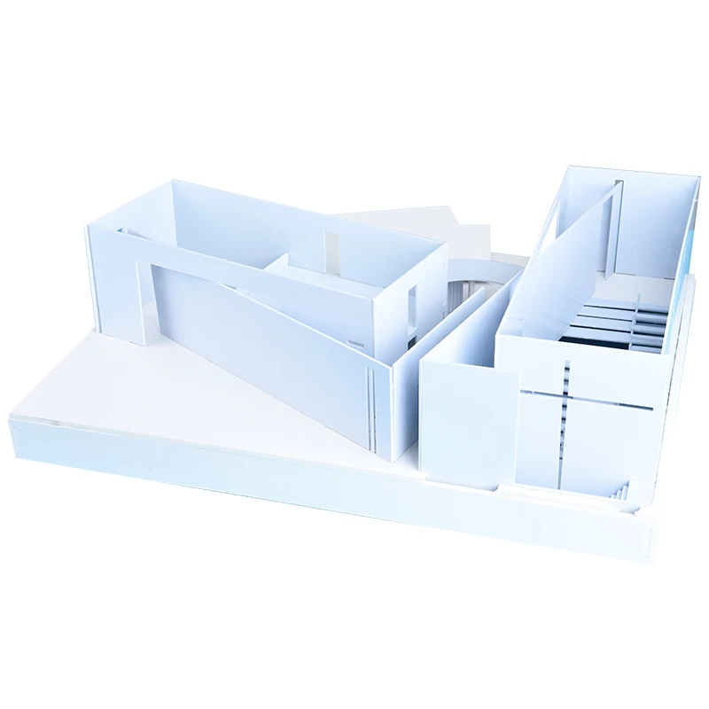 1/100 scale Model Architecture Material Miniature Building Prefabricated House Mockup Assembly Model kits ABS Construction set