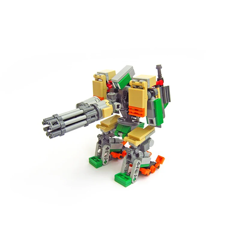 MOC Valiant Forerunner Shooting Game Bastion Robot DIY Game Building Blocks Bricks Sets DIY Classic Model Toys Kids Boys Gift