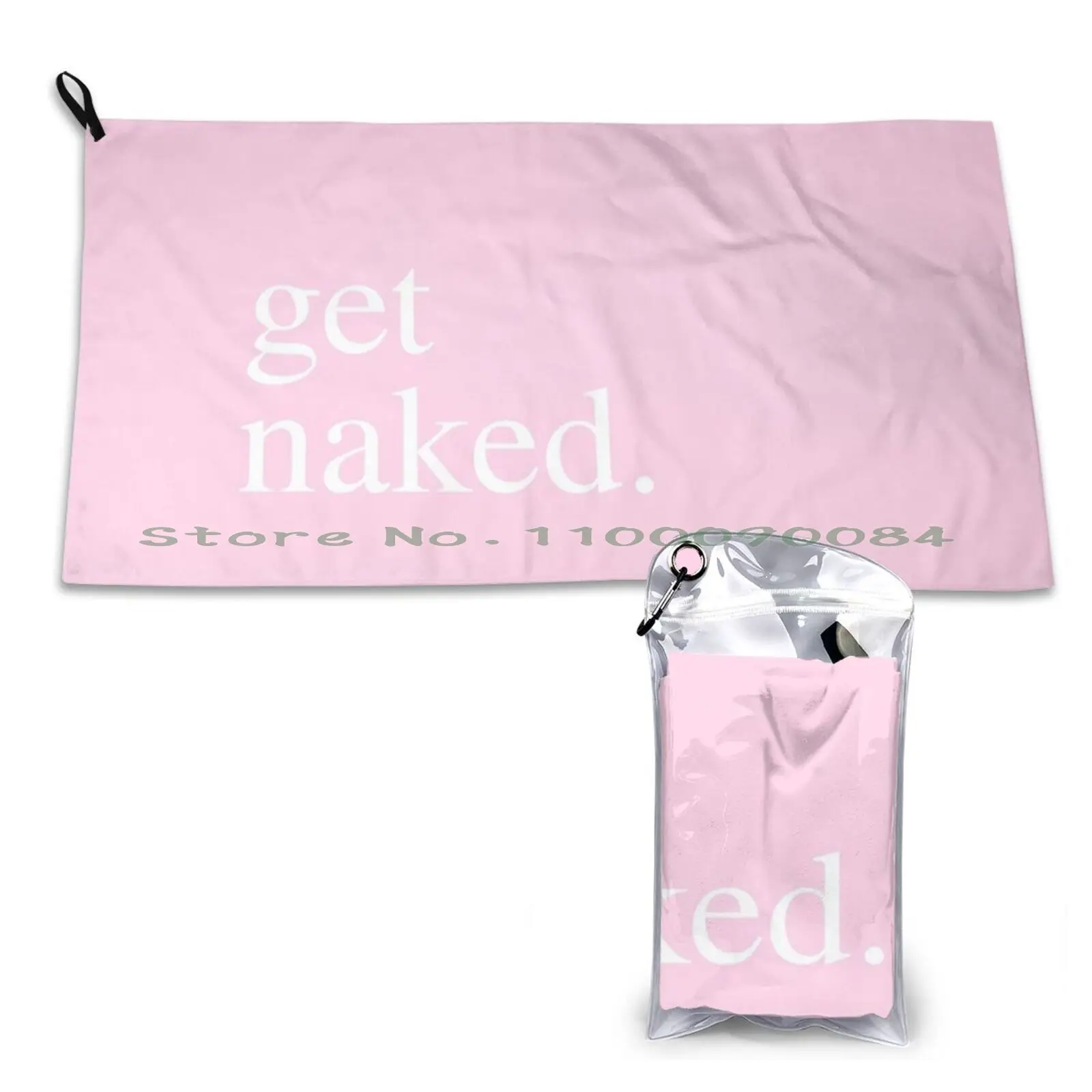 Get-Pink Quick Dry Towel Gym Sports Bath Portable Get Bath Mat Cute Trendy Girly Funny Nice Neat Modern Light White Style