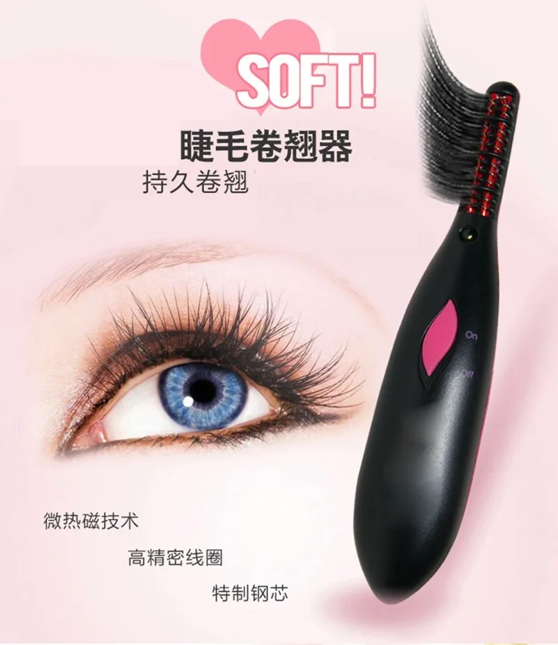 

Eyelash Curler Electric Heated Portable Makeup Eye Lashes Long Lasting Useful Eyelash Curler Lash Curler Battery Operated Sale