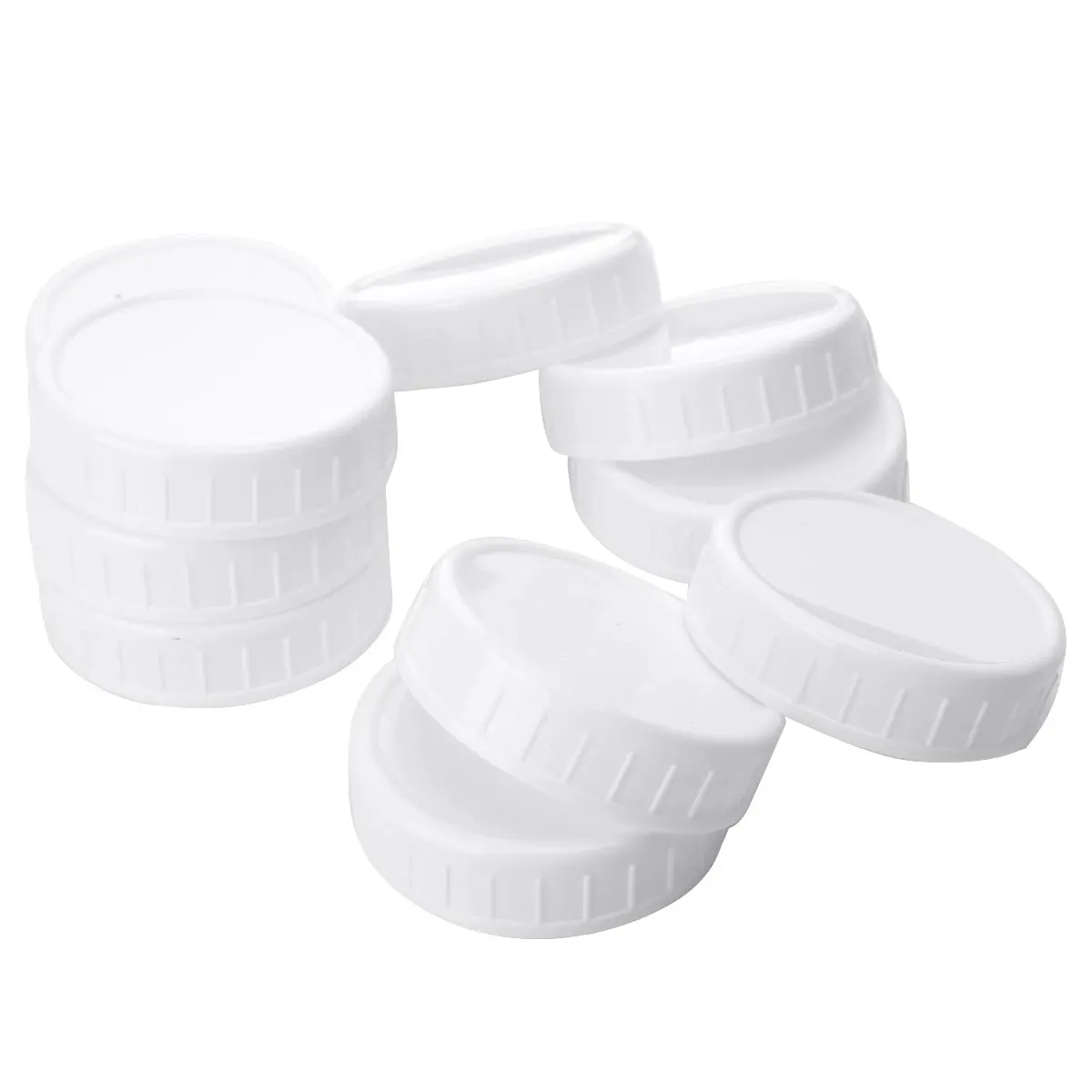 

Replacements Mason Jars Lids 70mm/86mm Diameter Plastic Unlined Ribbed Lids Storage Caps Canning Drinking Jars Lids Bottle Cover