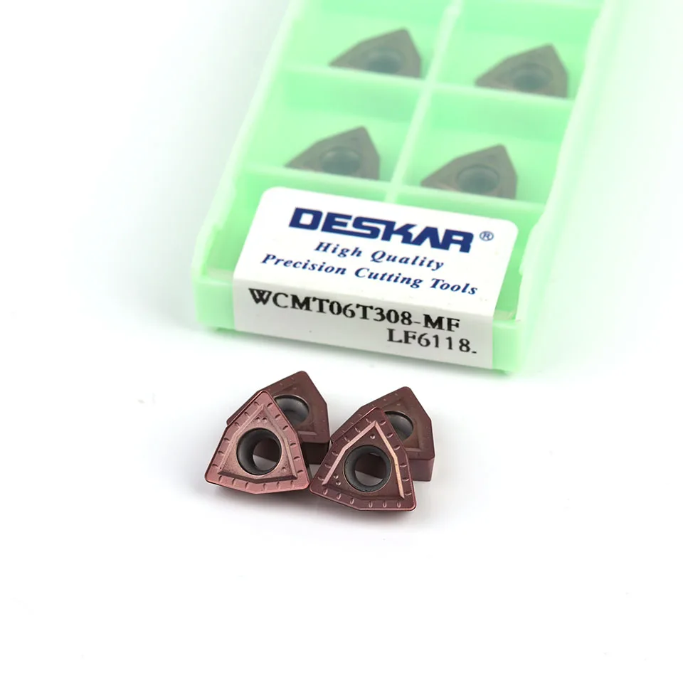 DESKAR WCMX030208 WCMX040208 WCMT050308 WCMT06T308 WCMT080412 MF LF6118 High quality U drill insert CNC turning tool tool parts