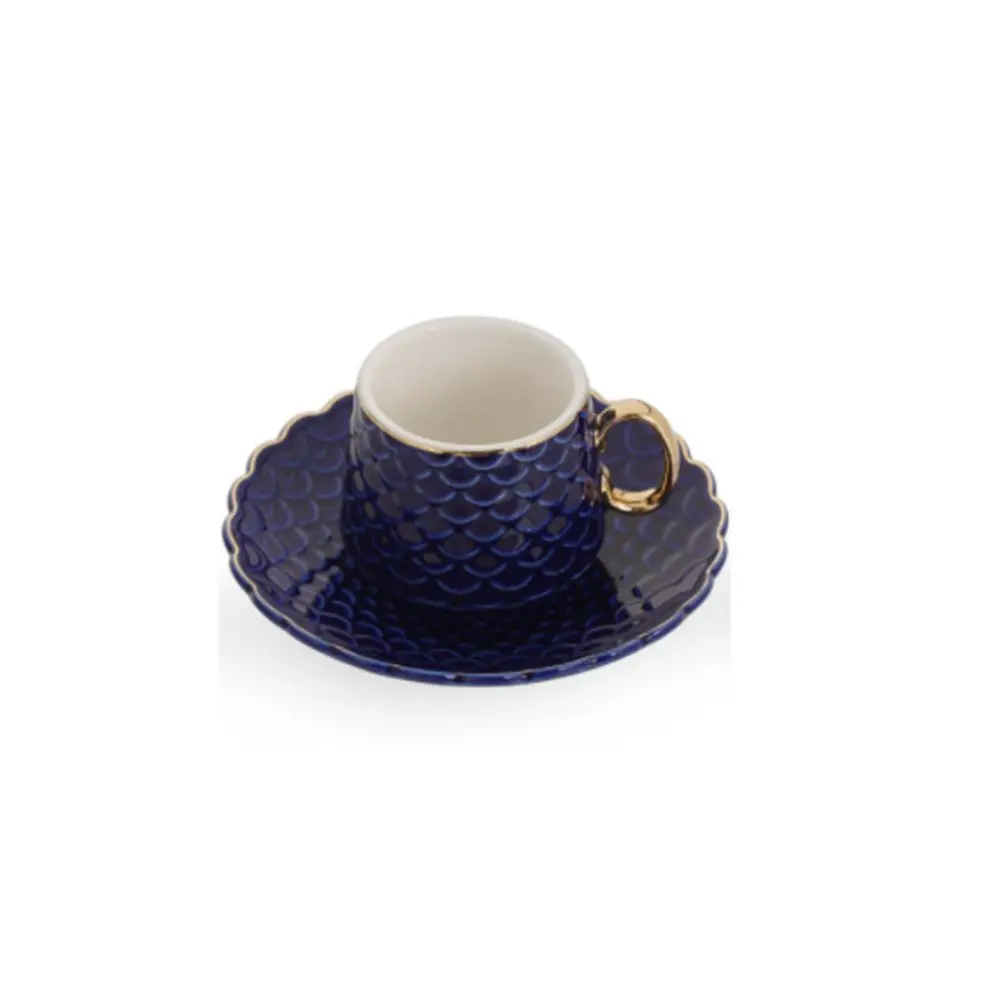 

DOLBOVI Acar 10690 Nemesis Porcelain coffee cup Pad Navy Blue mug кружка coffee cup cup