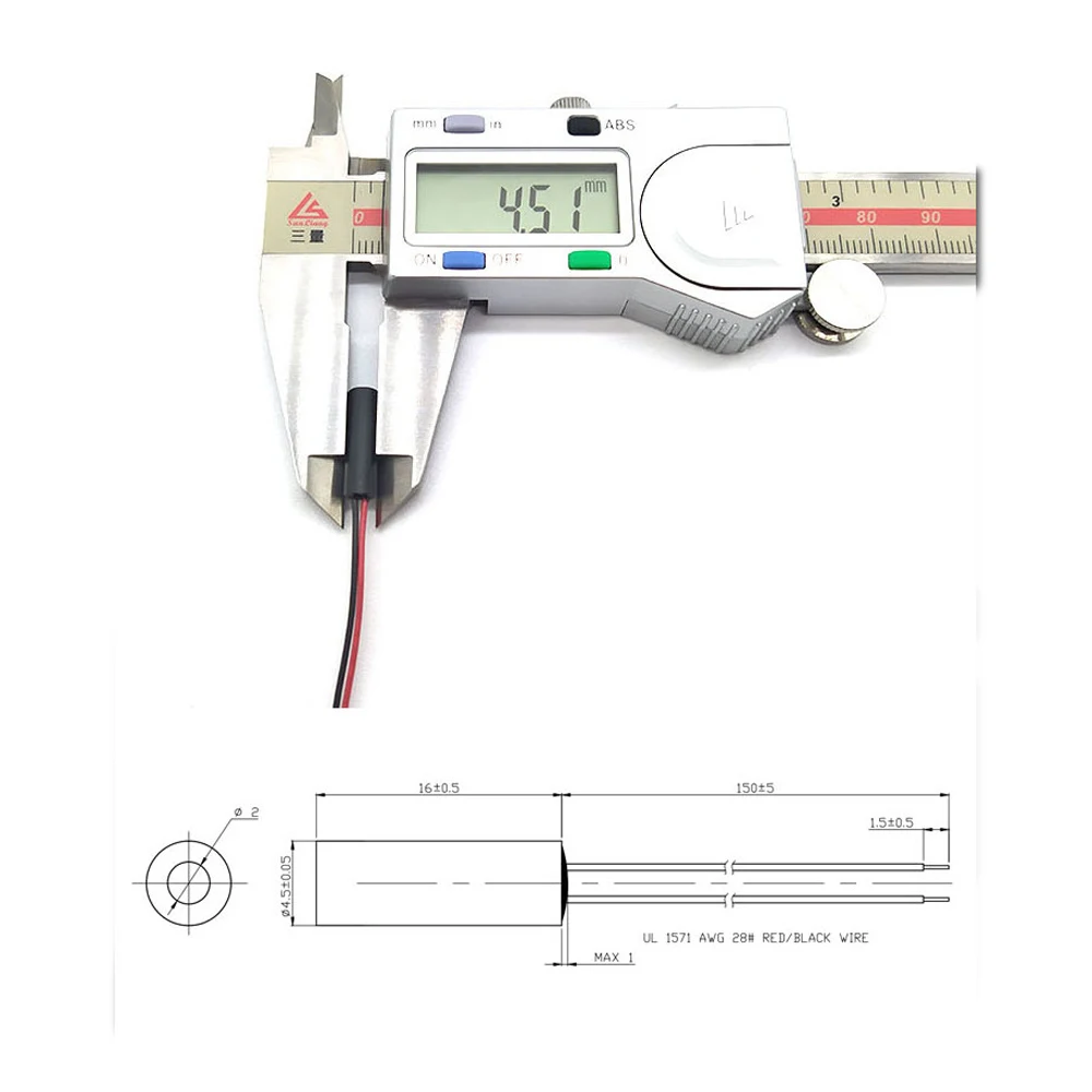 635nm 5mW 4.5mm Small Size Red Dot Laser Diode Module Mini Laser Light DIY