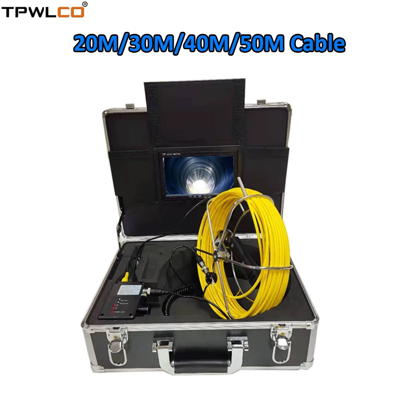 

1000TVL 720P Industrial Pipe Endoscoep Waterproof System Diameter 6.5mm 20-50m Cable 7inch Display Drain Inspection Camera DVR