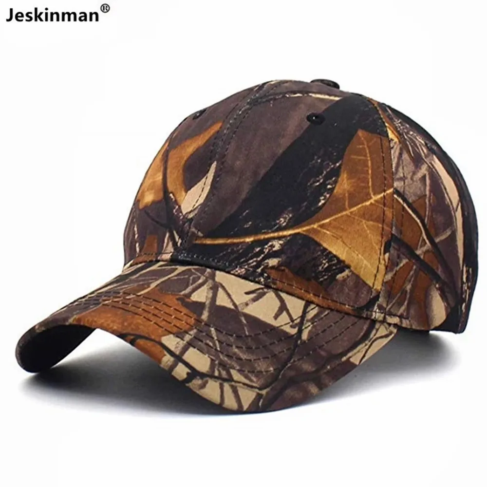 Hot Outdoor 5 Bionic Camouflage Hunting Fishing Hat Sun-Protection Jungle Camouflage Photography Bird-Watching CS Games Cap