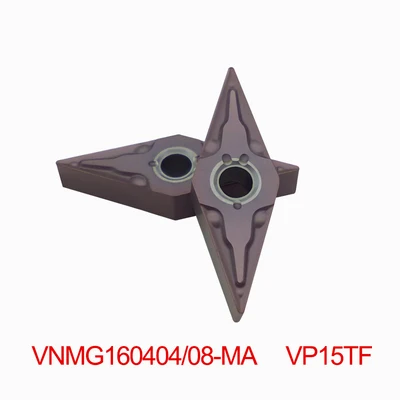 10 шт. VNMG160404 MA VP15TF внешний токарный инструмент карбидная вставка VNMG 160408 VP15TF станок с ЧПУ индексируемый инструмент