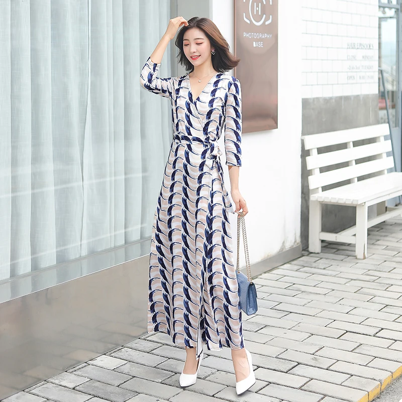 

2021 New Print Summer Dress Evening Long Vintage Dress Party Oversize Short Sleeve Beach Women Dresses Robe Vestido Prom