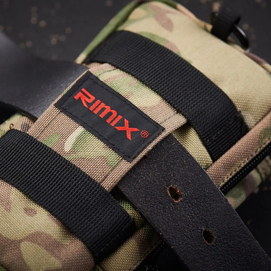 RIMIX Unisex Multifunctional Waist Bag Camouflage Belt Bag Waterproof Mobile Phone Bag for Daily Commutes Outdoor travel