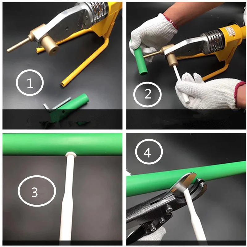 With 25mm Cutter PPR Water Pipe Repair Tool Repair Loopholes Plastic 7mm Pipe Welding Parts Die Head Welding Mold