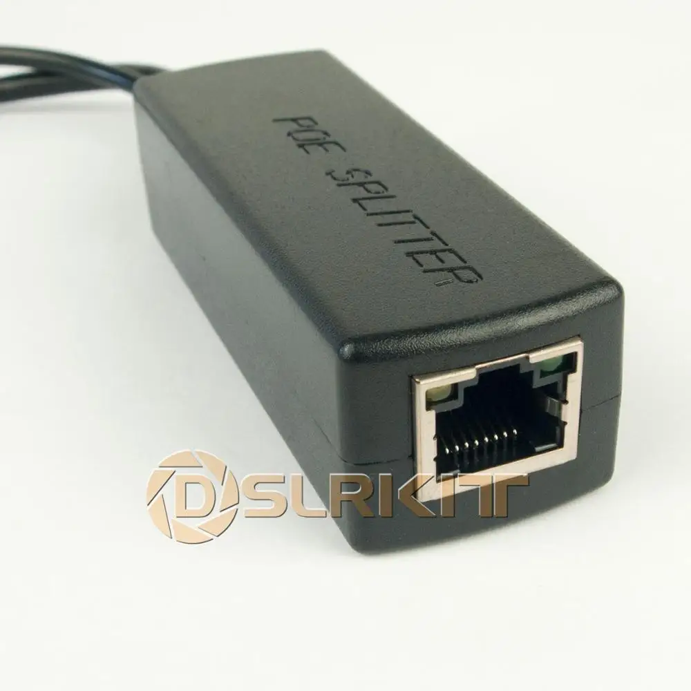 DSLRKIT DC 5V 2.4A 3.5*1.35mm 포트 기가비트 활성 PoE 분배기, 802.3af 802.3at 1000mbps