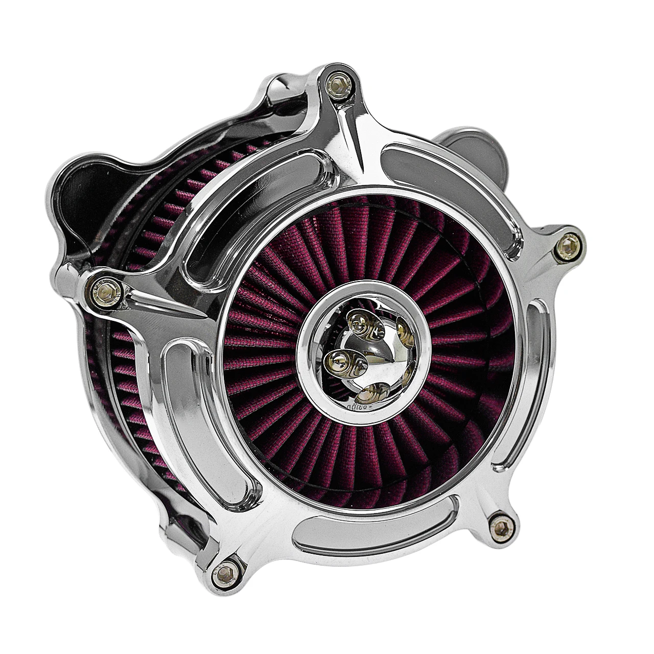 Motorcycle Turbine Air Cleaner Chrome Filter For Harley Touring Street Glide Electra Glide Dyna Softail Sportster XL 883 1200