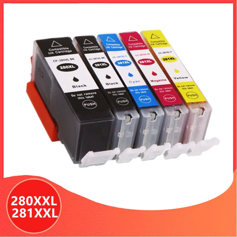 

Compatible PGI 280 280XXL 281XXL for Canon PGI-280 CLI-281 PGI280 CLI281 Ink Cartridge PIXMA TR7520 TR8520 TS6120 TS8120 TS9120