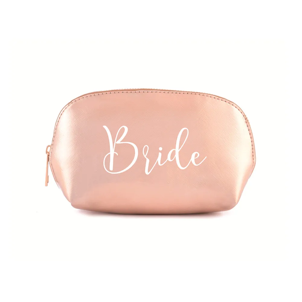 Personalised Bridesmaid Gift Make Up and Swimsuit Waterproof Bag Maid of Honour Gift - Unique Gift for Bridal Party Custom