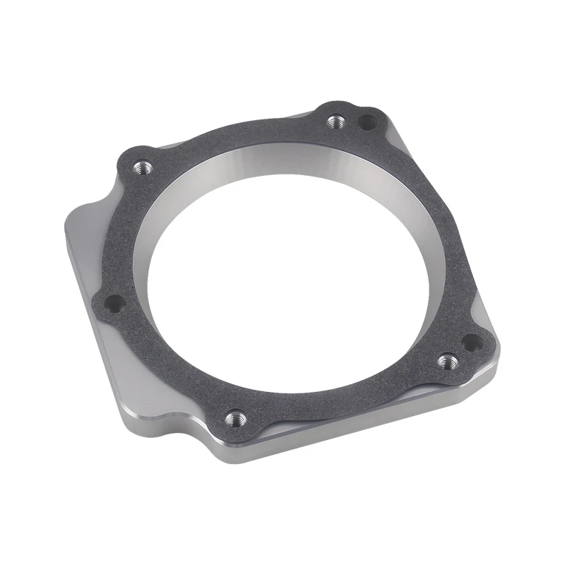 LS Throttle Body Truck Adapter - LS1 3 Bolt 92mm Intake Manifold to LS3 4 Bolt 102mm Throttle Body  Aluminum