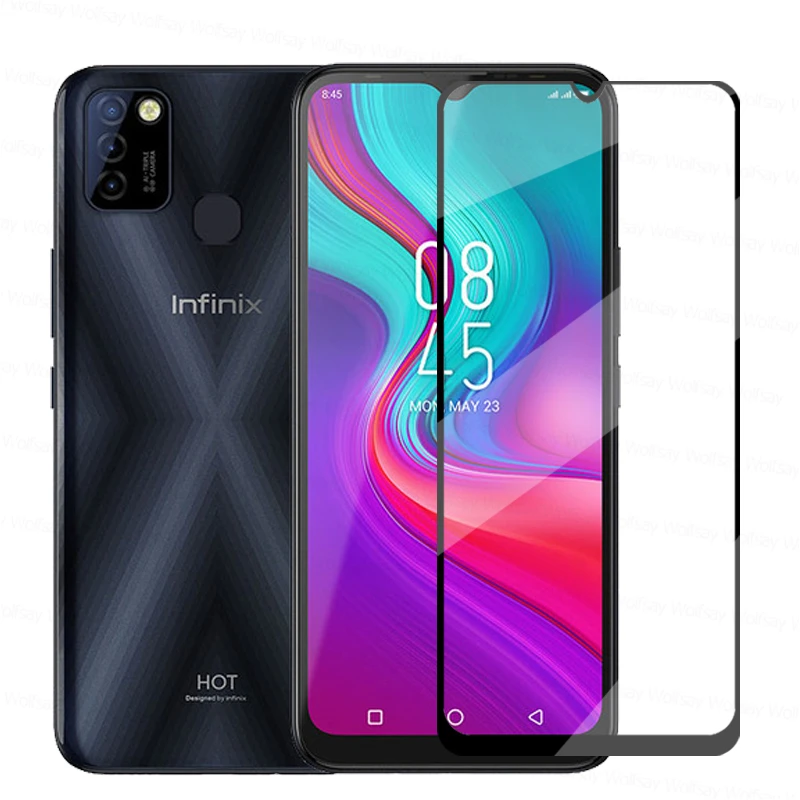 

Закаленное стекло 9H с полным клеем для Infinix Hot 10 Lite, Защита экрана для Infinix Hot 10 Lite, пленка для телефона Infinix Hot 10 Lite