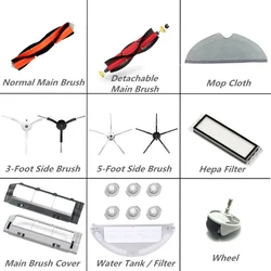 Xiaomi-acessórios para robô aspirador de pó roborock, s5, s6, puro, s60, s65, s50, e25, e4, escova principal, roda, escova lateral, filtro