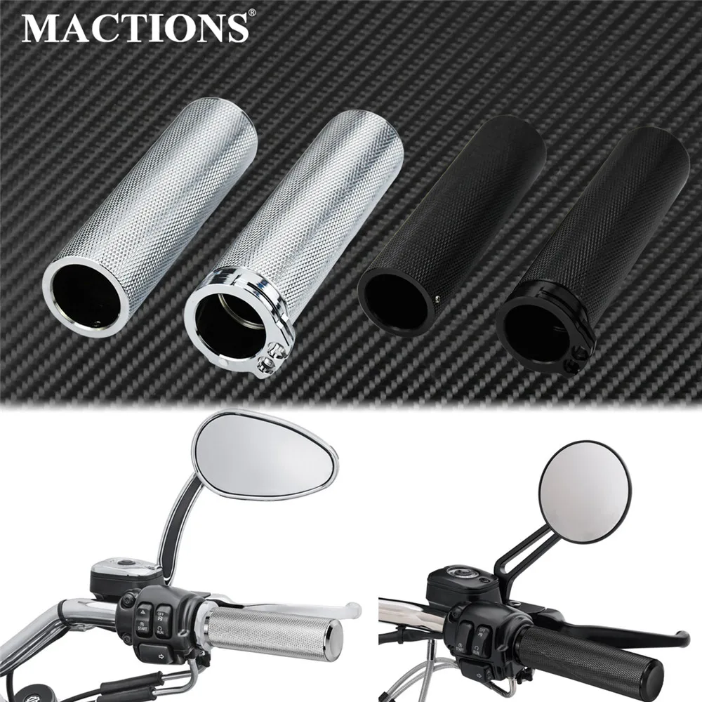 Universal Motorcycle1\'\'25mm Handle Grips Handlebar Grip Aluminum For Harley Sportster XL 1200 883 Touring Dyna Softail Road King