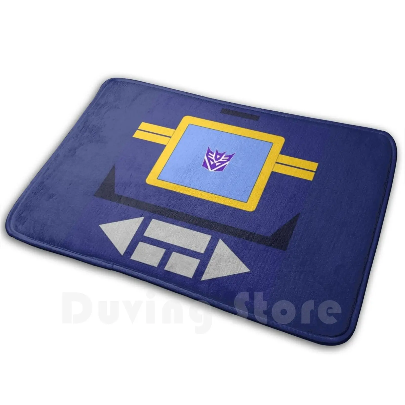 Decepticon Soundwave Carpet Mat Rug Cushion Soft Non-Slip Soundwave G1 Decepticon Cassette Tape Ravage Rumble Laserbeak