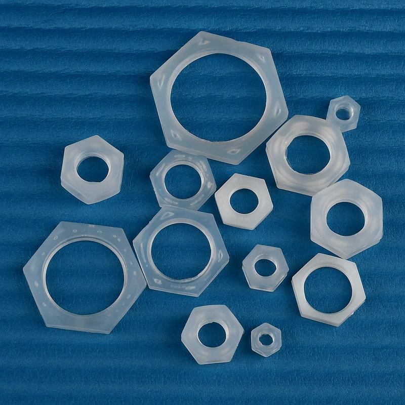 Food Grade PP Plastic Hex Nut Thread M6 M8 M10 M12 M14 M16/G1/8 G1/4 G3/8 G1/2 G3/4 Fastening Standard Parts Water Pipe Adapter