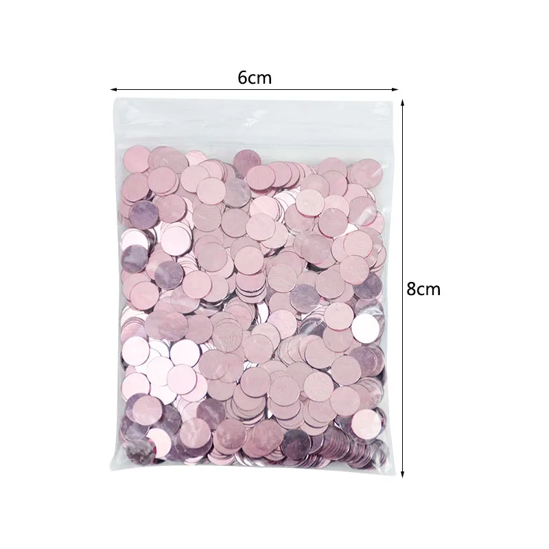 15g/bag 6mm Round Sequins Sprinkles Rose Gold Silver Blue Acrylic Table Scatters Wedding Decoration Spraying Confetti DIY Crafts