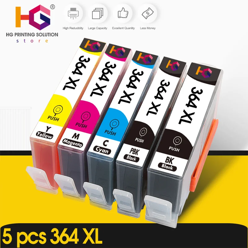 ALIZEO 364XL 364 Compatible Ink Cartridge For HP364 XL Photosmart 5520 5524 6510 6520 7510 B109 B110 B209 B210 C309 C310 C410