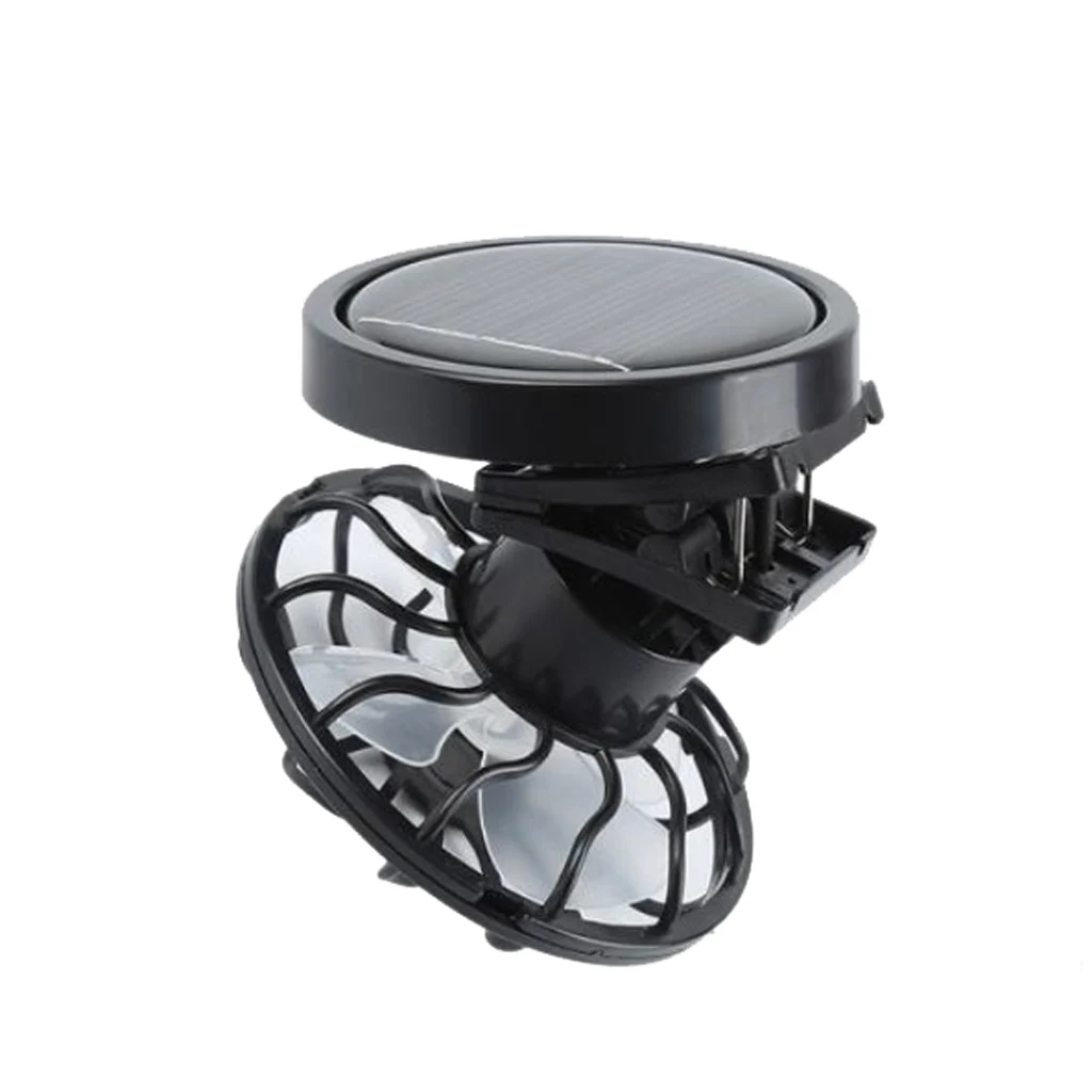 Clip On Cap Mini Solar Fan Portable Summer Traveling Sun Energy Power Cooling Fans for Outdoor Camping Fishing
