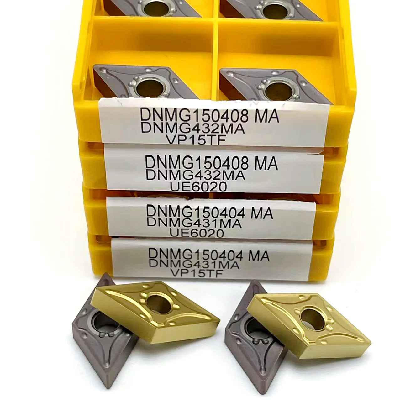 DNMG150404 DNMG150408 VP15TF UE6020 US735 utensile di tornitura CNC cilindrico originale in lega dura di alta qualità DNMG 150404 150408