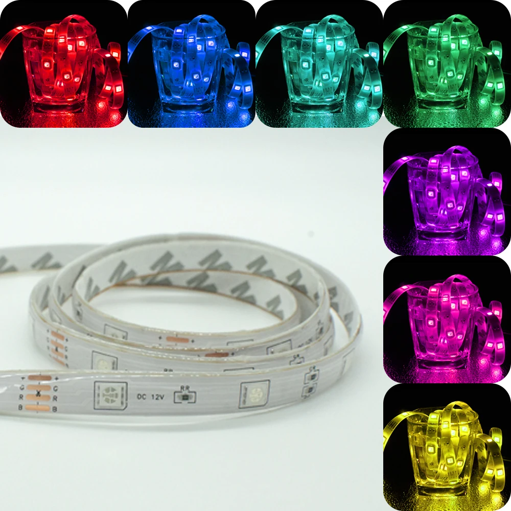 LED Light Bluetooth Control Led RGB 5050 SMD 2835 Flexible Ribbon Waterproof DC 12V 5M 10M 15M Home Decor Color Changing Lights