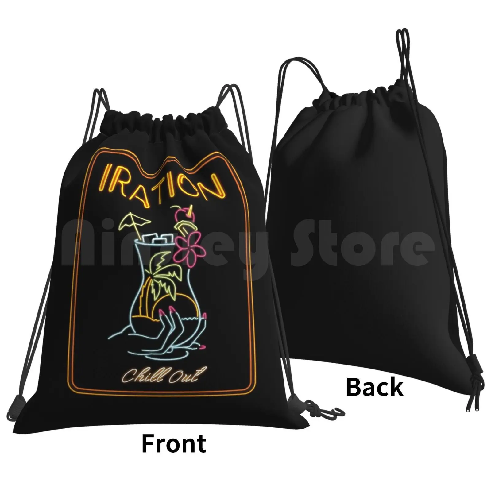 Rakmampu Backpack Drawstring Bags Gym Bag Waterproof Iration Reggae Band Iration Band Net Worth Iration Band Tour Bands