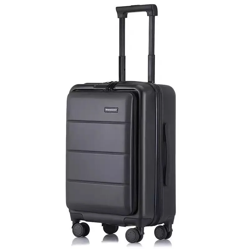 Vnelstyle trolley rolling luggage men and women business travel suitcase universal wheel front opening TSA password box