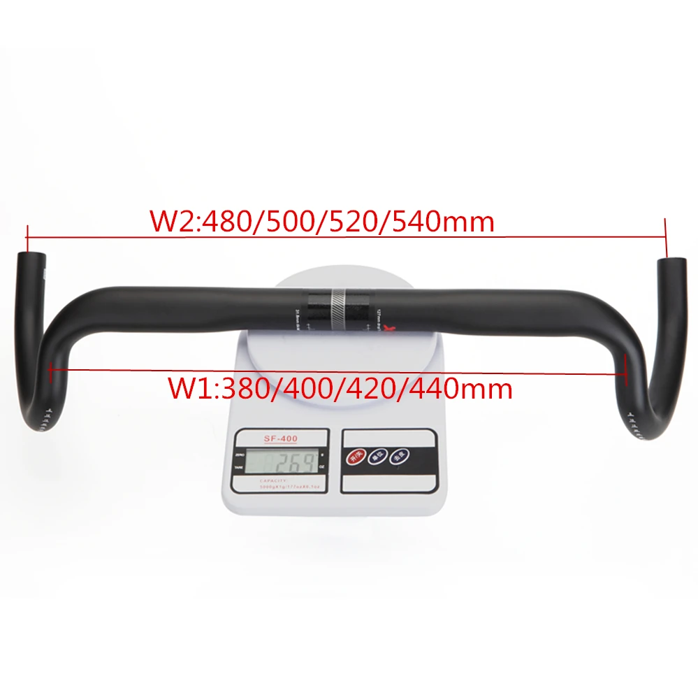 2021  new Carbon Gravel handlebar Big Flare Bar Cycle cross Road Bike handlebars 380/400/420/440mm carbon fiber bicycle