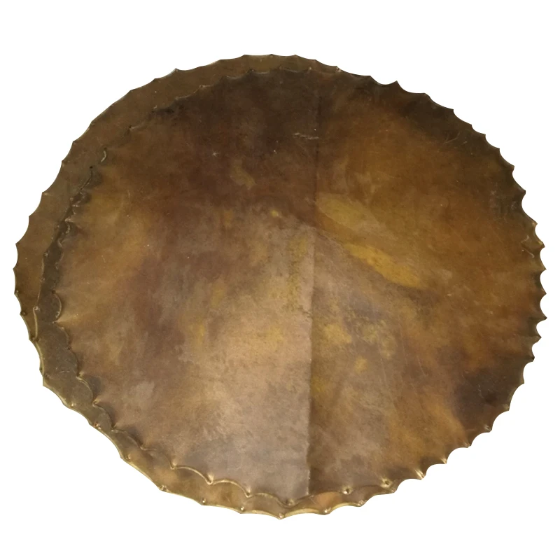 Drum skin yellow cowhide thick treble drum leather cowhide drum surface tympanic membrane