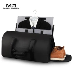 Mark Ryden-Mala de viagem multifunções masculina, grande capacidade, mochila impermeável para viagem, bolsa de mão com bolsa de sapato, arrumação de roupa