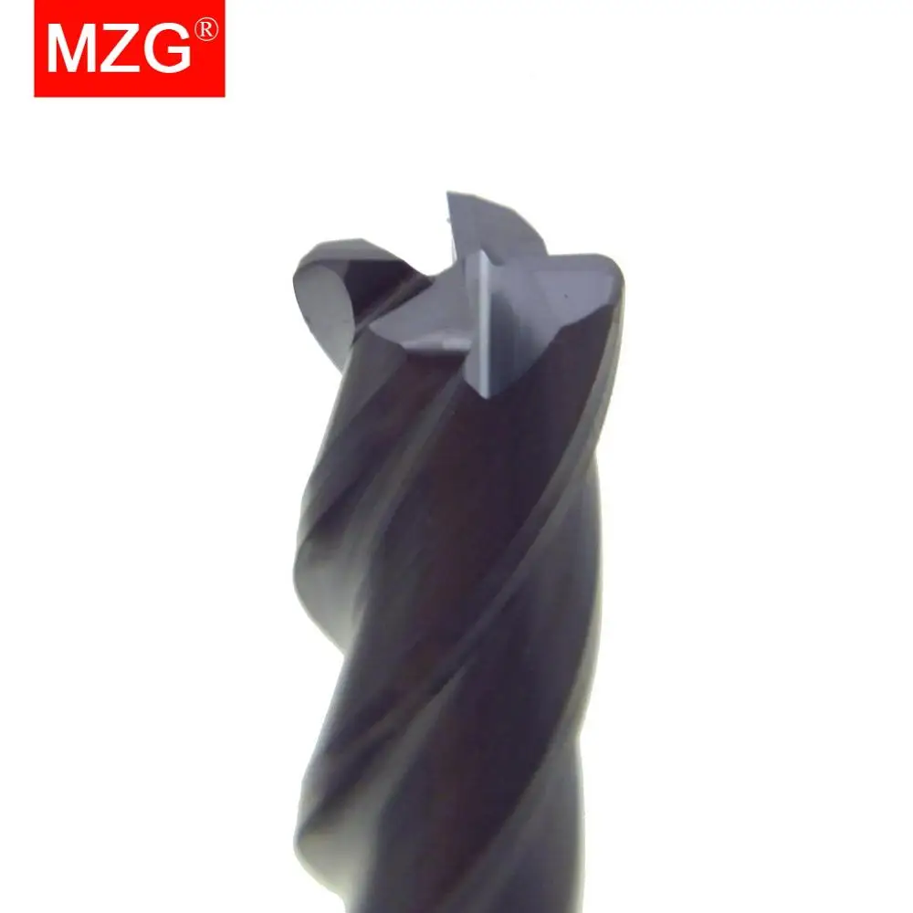 MZG Cutting Lengthen End Mill 75L HRC50 4 Flute 1mm Milling Tungsten Steel Spiral Tools Milling Cutters Round Ball Nose