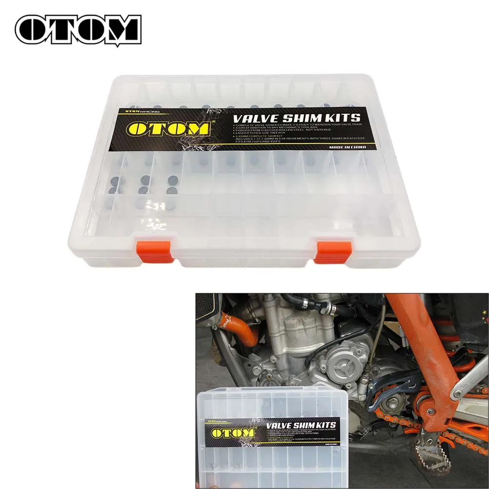 OTOM Motorcycle 69 Pcs Valve Clearance Adjustment Gasket Shim Kits Engine Pad For KTM SXF XCFW HUSQVARNA FC FE FX FS Motocross