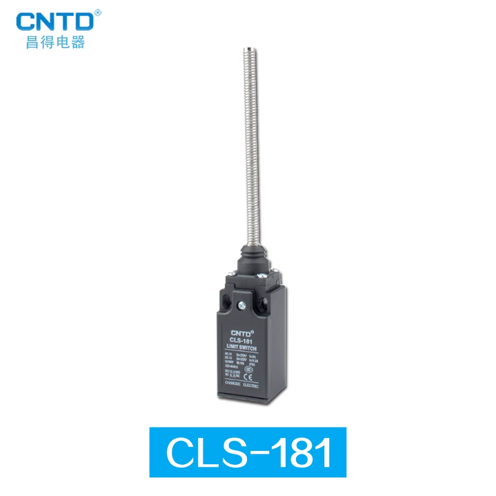 CNTD מתג הגבלת נסיעות מים עמיד שמן נירוסטה אביב מוט אוניברסלי רגעי 1NO1NC 10A 250V CLS-181 TZ-9267