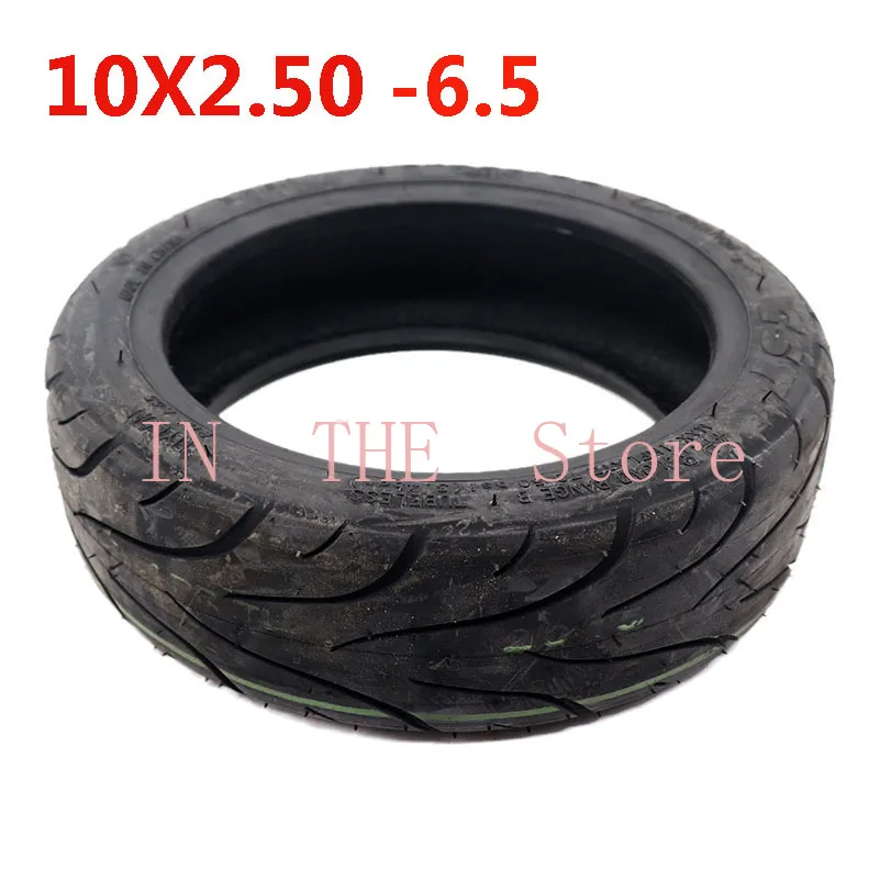 High Quality 10x2.50-6.5 Tubeless Tyre 10 Inch Vacuum Wheel Tire for Electric Scooter Accessories