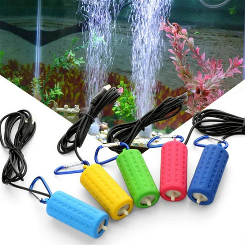 Portable USB Mini Aquarium Filter Oxygen Air Pump For Fishing Tank Function Ultra Silent High Energy Aquarium Tank Accessories