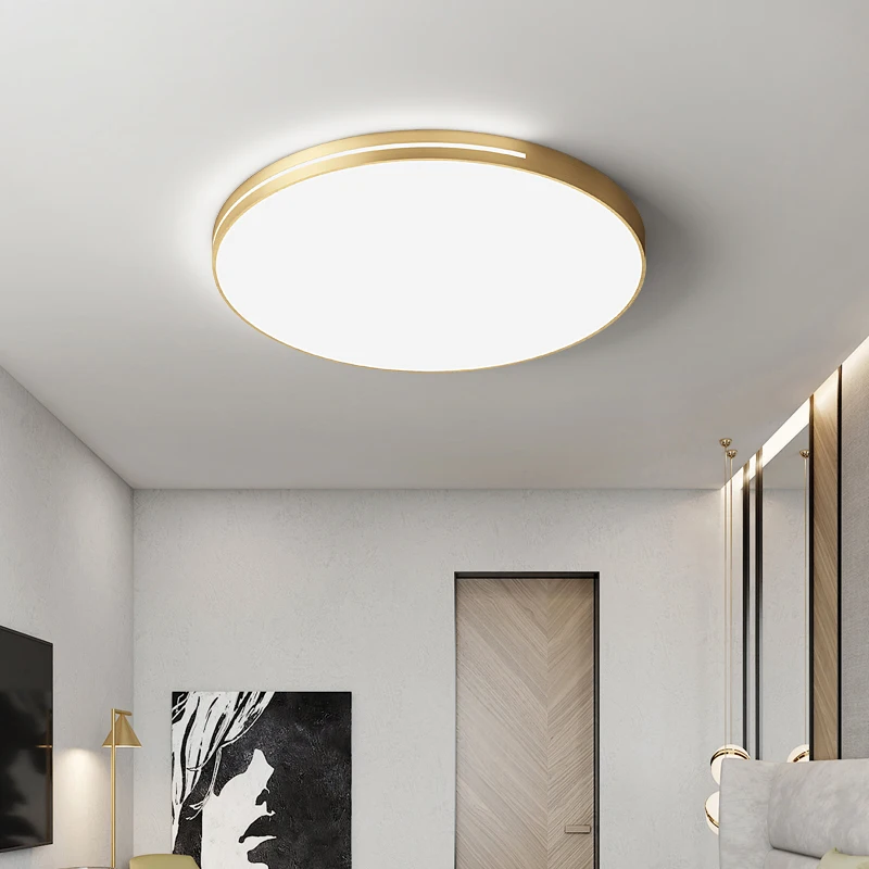 

Modern Led Ceiling Lights Luxury Golden Ultra Thin Ceiling Lamps Bedroom Living Room Dining Room Bedroom Closets Light Fixture