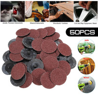 50pcs 2inch 36 Grit Sanding Disc Pads Kit For Drill Grinder Rotary Tools Plate Sanding Abrasive Grinding