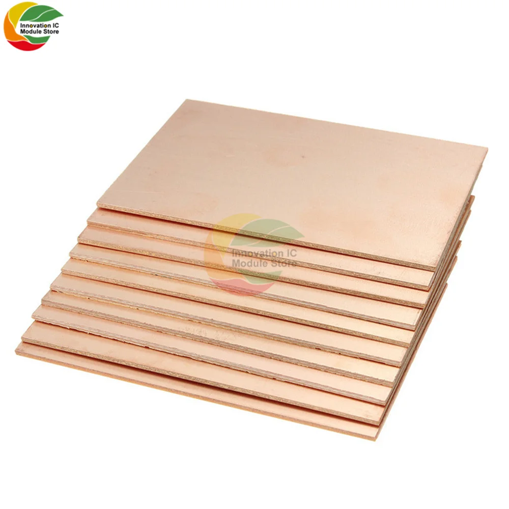 Ziqqucu 5pcs FR4 PCB Single Sided Copper Clad Laminate DIY PCB Kit Laminate Circuit Board 7x10cm Breadboard/Universal Board