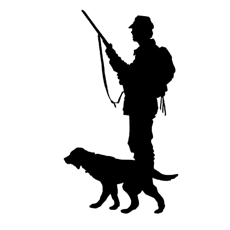 

CK3131#11*20cm hunting funny car sticker vinyl decal white/black car auto stickers for bumper rear window