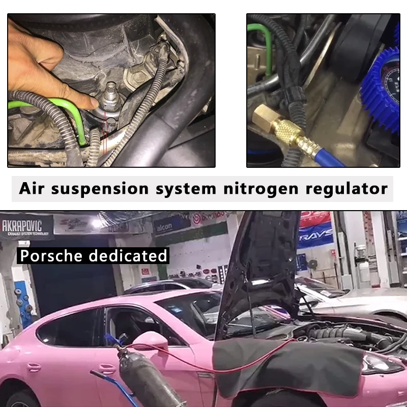 Nitrogen Regulator, Air Suspension System nitrogen Regulation Compatible with Porsche Cayenne Palamera，9825 00072198250,WE1409.