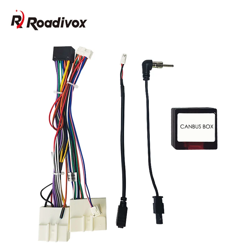 Car Android Stereo 16PIN Power Wiring Harness Cable Adapter With CANbus Box For Renault Dacia Duster /Arkana /XM3 2019+