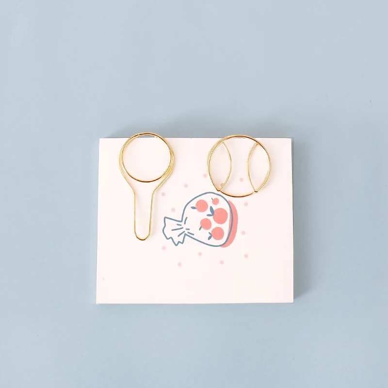 TUTU 10 pcs/pack cute tennis Mini Paper Clips Kawaii Stationery Metal Clear Binder Clips Photos Tickets Notes Letter H0508