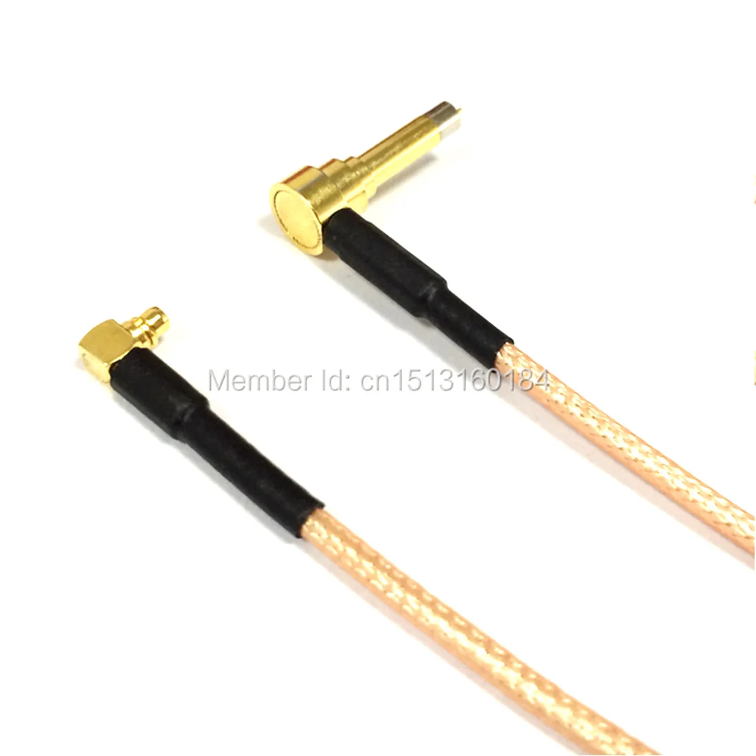 New Wireless Modem Wire MMCX  Male Plug Right Angle To  MS156  Right Angle  Connector  RG316 Coaxial Cable Pigtail 15CM 6