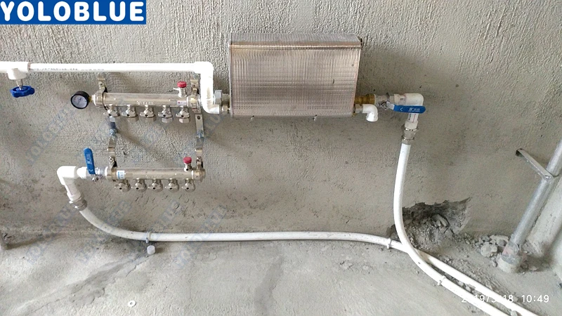 Scambiatore di calore in acciaio inossidabile da 120 piastre Scaldabagno a piastre brasate SUS304