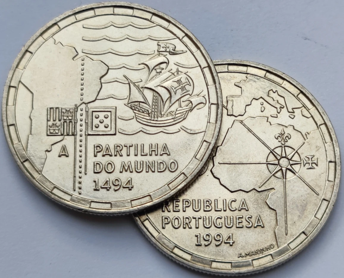 36mm  Portugal 1994,100% Real Genuine Comemorative Coin,Original Collection