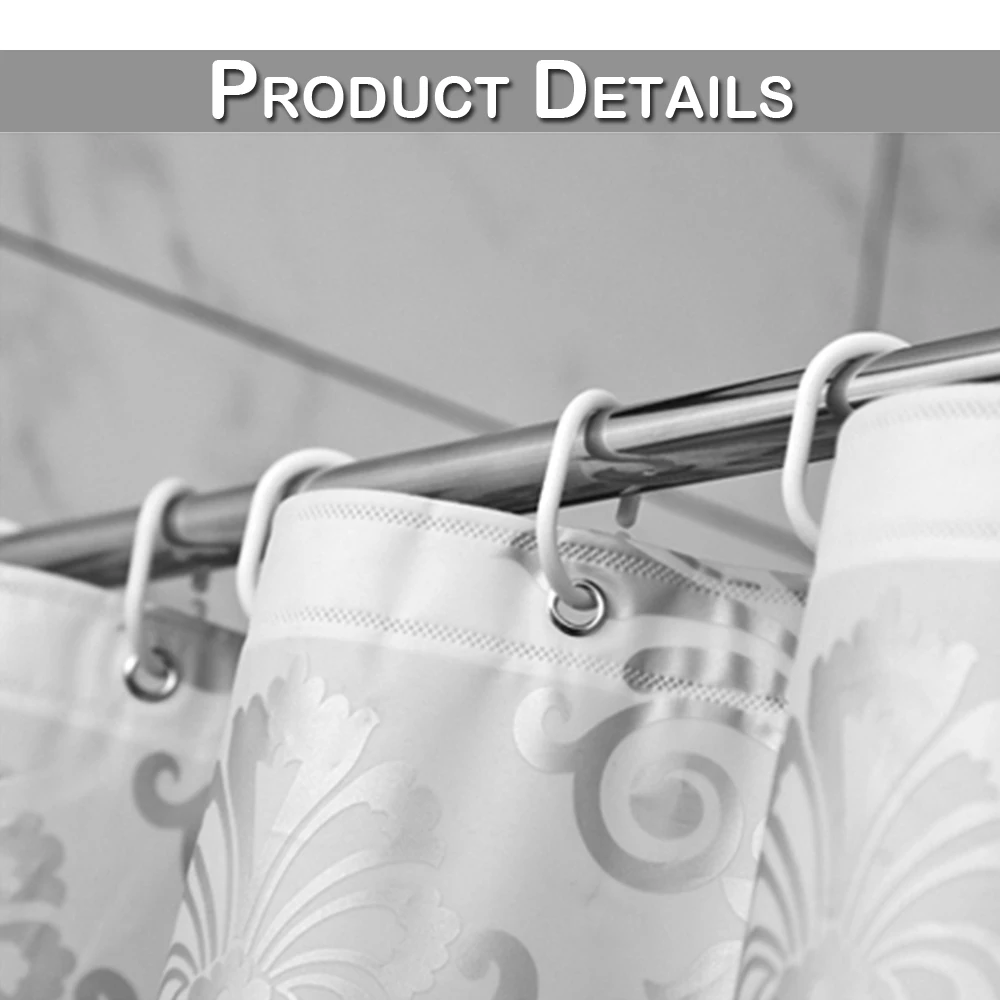 Waterproof PEVA Morocco Bathing Shower Curtain Bathroom Curtains with Hooks anti-bacterial Anti-mould For Home Kitchen Room D30